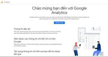 đăng nhập vào Google Analytics
