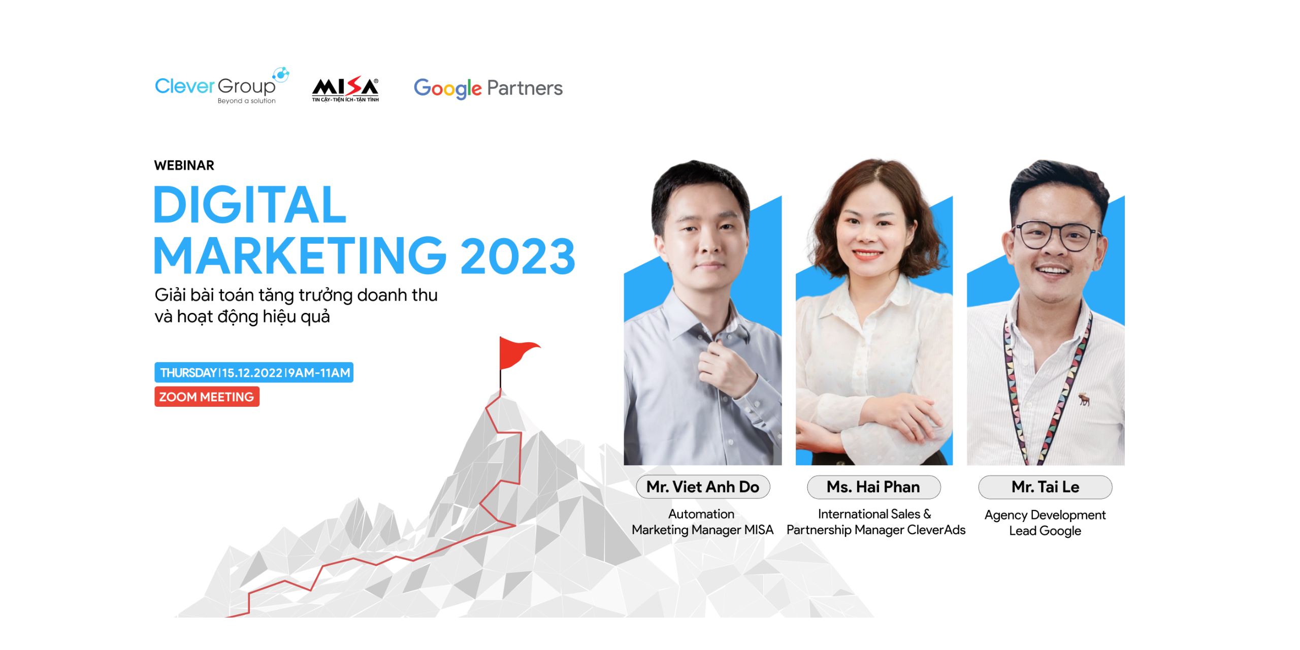 Webinar Digital Marketing 2023: Giải bài toán tăng trưởng doanh thu và hoạt động hiệu quả”