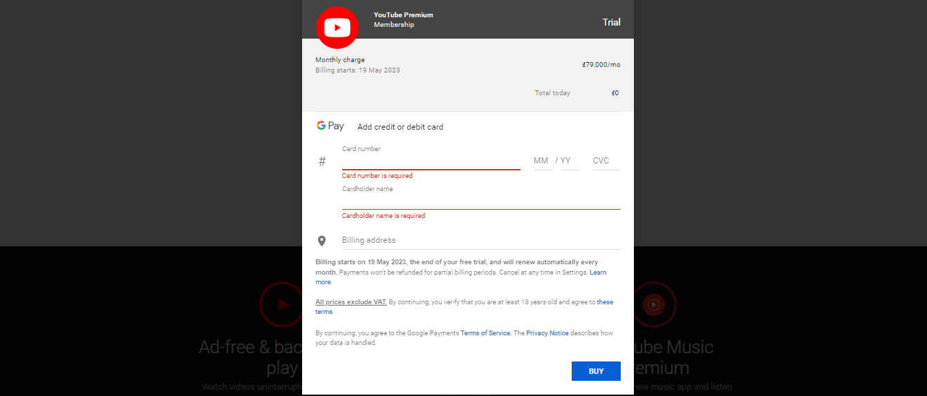 Youtube Premium đăng kí thế nào? 