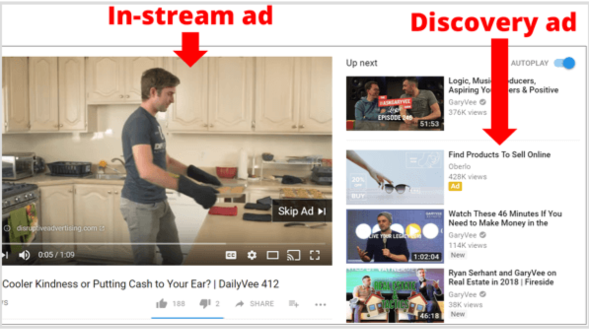 Example youtube. Объявление Discovery. Discovery ad ютуб. In Stream реклама. Реклама Дискавери на ютубе.