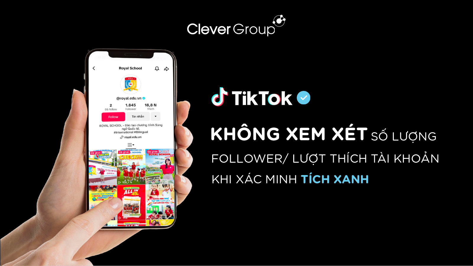 TikTok không xem xét đến số lượng follower hoặc lượt thích của tài khoản khi cấp huy hiệu đã xác minh,