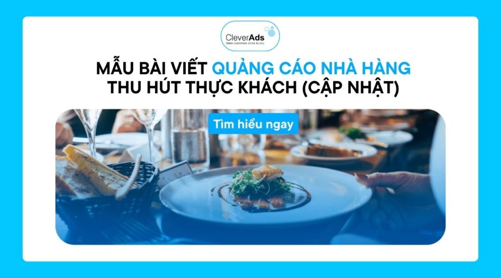 mẫu bài viết quảng cáo nhà hàng