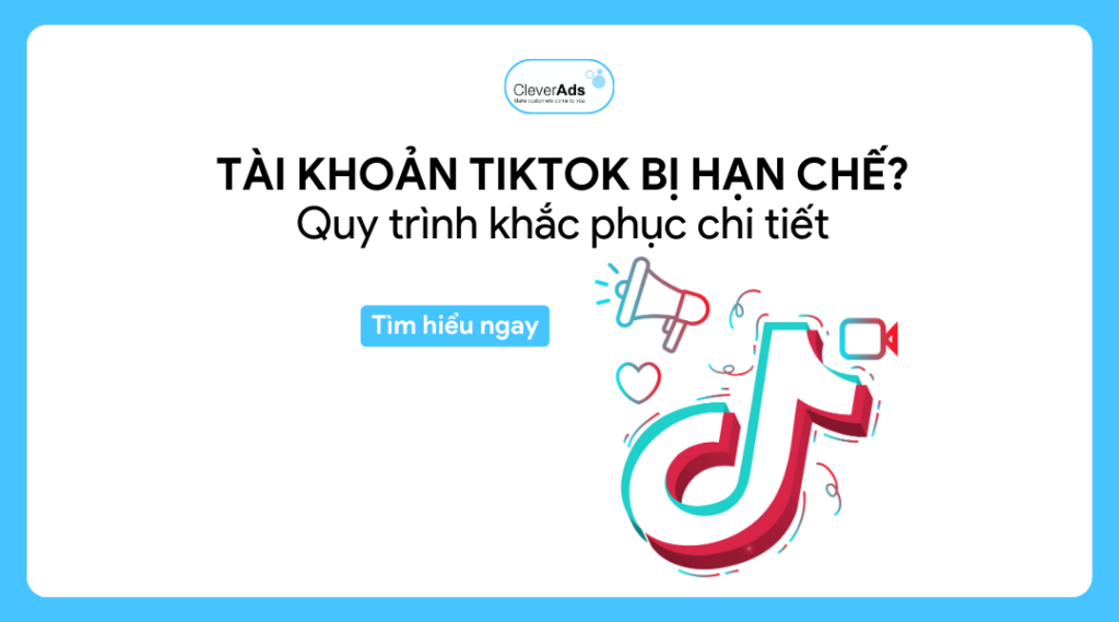 tài khoản tiktok bị hạn chế