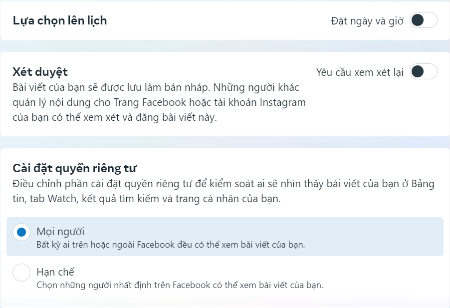 Studio sáng tạo Facebook 2