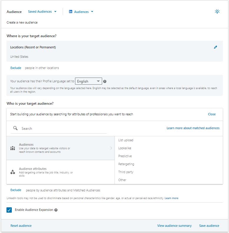quảng cáo linkedin