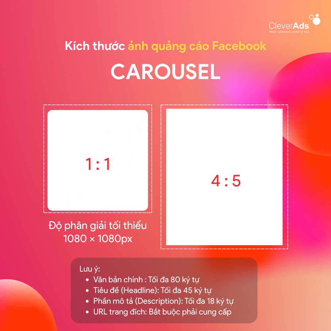 Kích thước quảng cáo Facebook