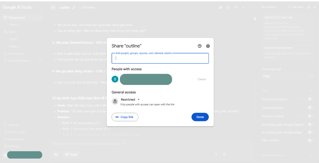 Google AI Studio