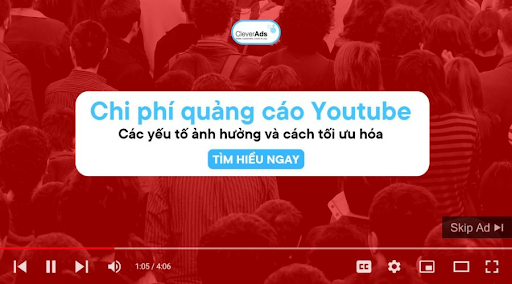 quảng cáo youtube