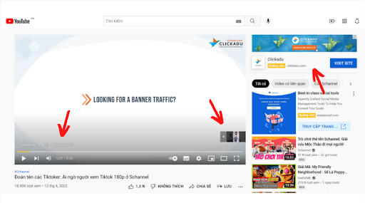 quảng cáo youtube