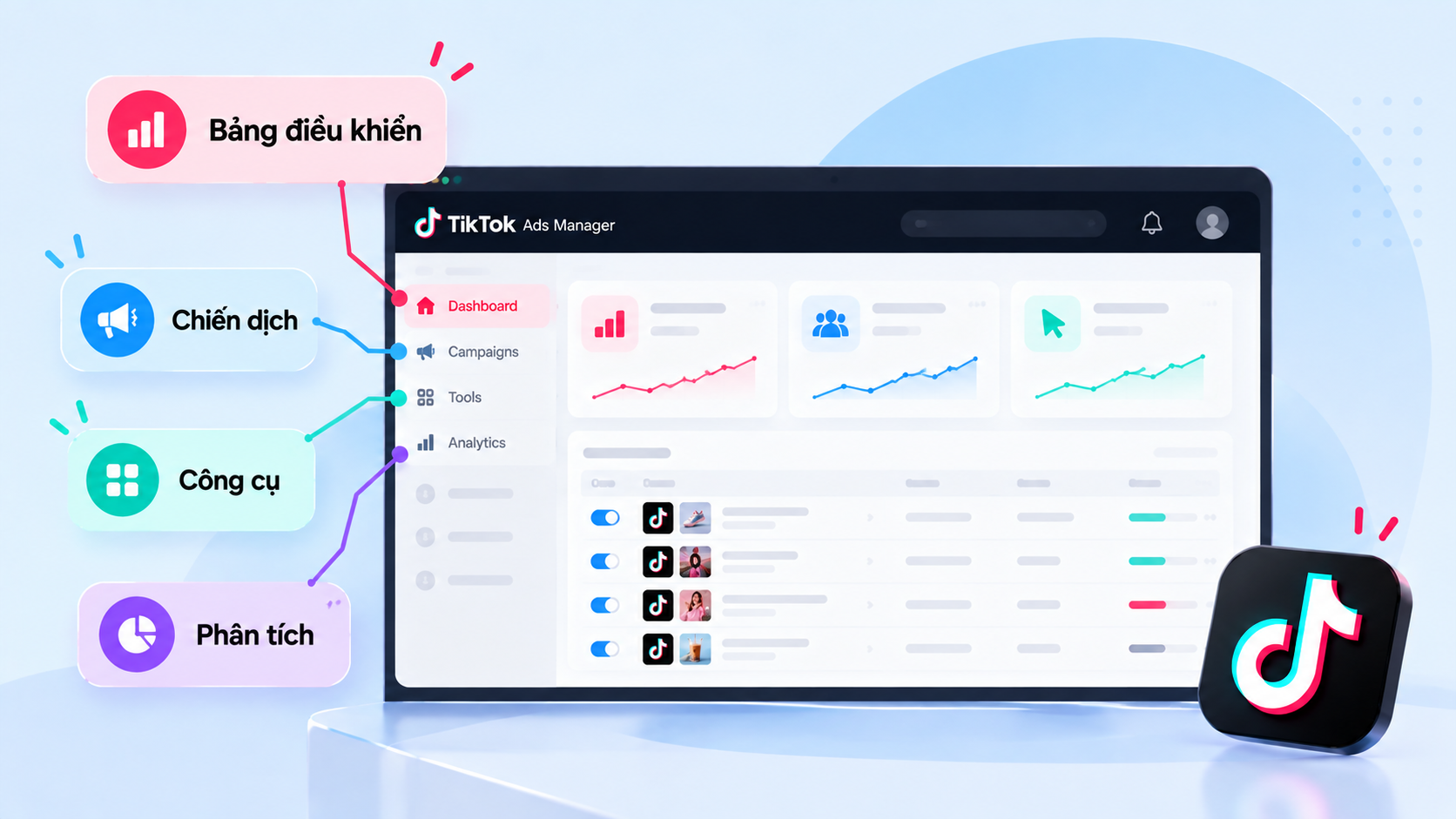 trình quảng cáo tiktok